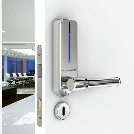 CleanMotion’s self-disinfecting door handle